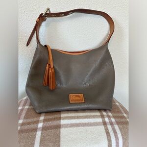 Dooney & Bourke pebbled leather gray purse